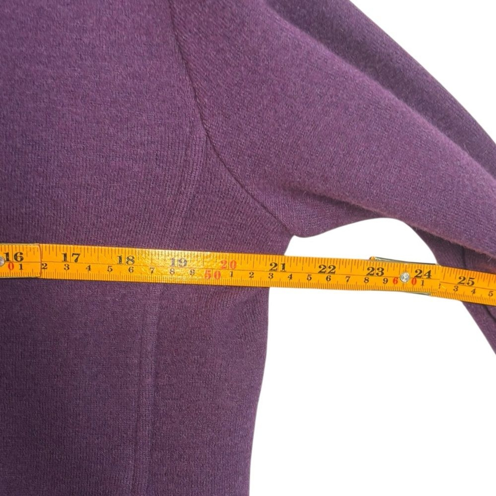 Nomadic Traders Wool Blend Purple Button Sweater … - image 8