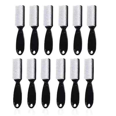12Pcs Nail Brush for Cleaning Fingernails, Handle Grip Cleaning Brush for black