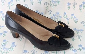 ferragamo black heels