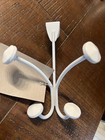 2 -Over The Door Hook Hanger Bathroom Bedroom Storage 4 Prongs White NEW College — photo 5