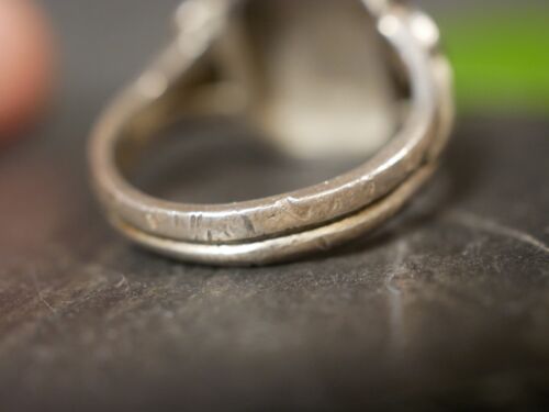Top 800 Silber Ring Siegelring Buchsraben Initialen WH HW Jugendstil Art Deco - Bild 5 von 12