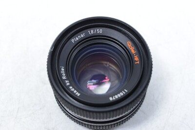 Rollei HFT Zeiss Planar 50mm f/1.8 Lens with front Cap QBM Mount