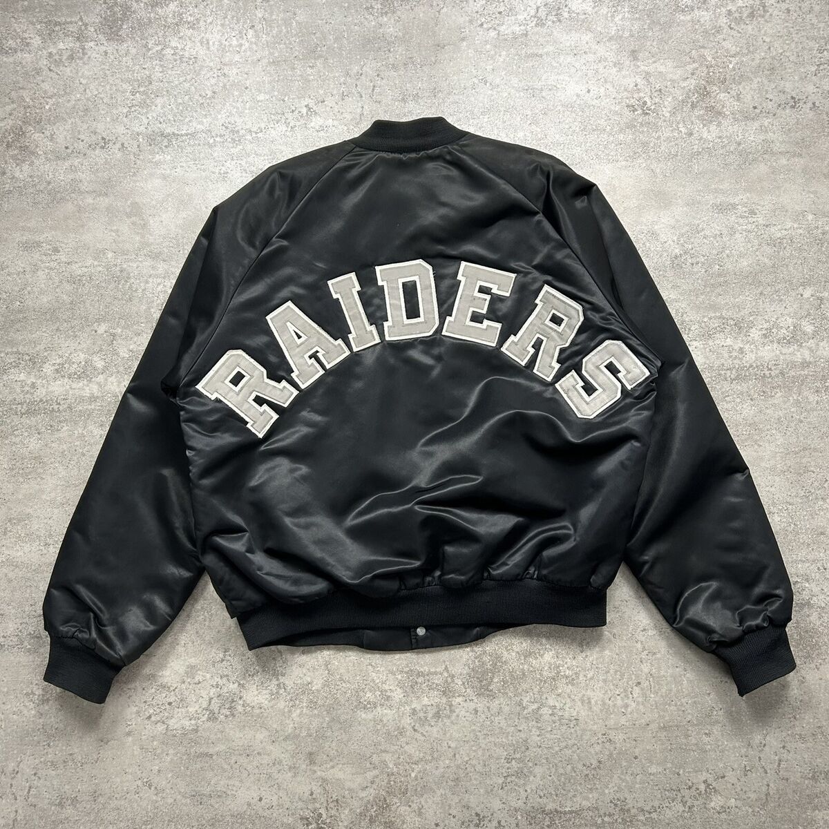 1990ロサンゼルスレイダース RAIDERS スタジャン RAIDERS LA 90年代初頭 スタジャン NFL公式（RAIDERS LA 90年代