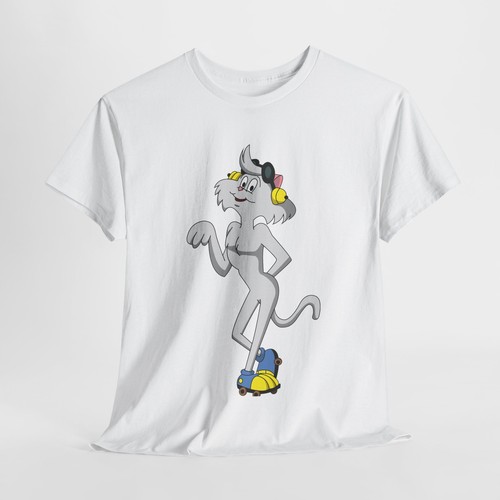 Vintage Wordsworth Cat T-Shirt, Heathcliff Cartoon Shirt, Roller Skate Cat Tee - Picture 14 of 118