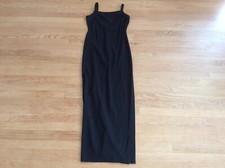 evening gown black satin size 3