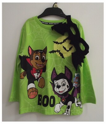 Baby Jungen Paw Patrol Halloween Langarmshirt, Lichter & Maske Set 12-18 Monate