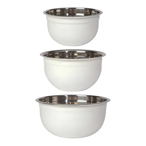 Now Designs White Mixing Bowls, Set of 3 (5205004)