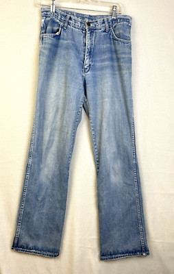 Jean De Paree Vintage 70's Jeans Women's 10 Distressed Straight Leg High Rise