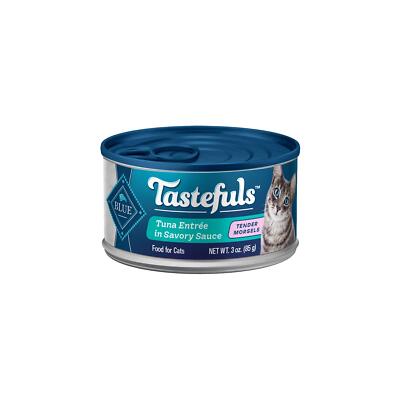 Blue Buffalo Tastefuls Tuna Wet Cat Food 24 Pack 3 Ounce Cans High Protein