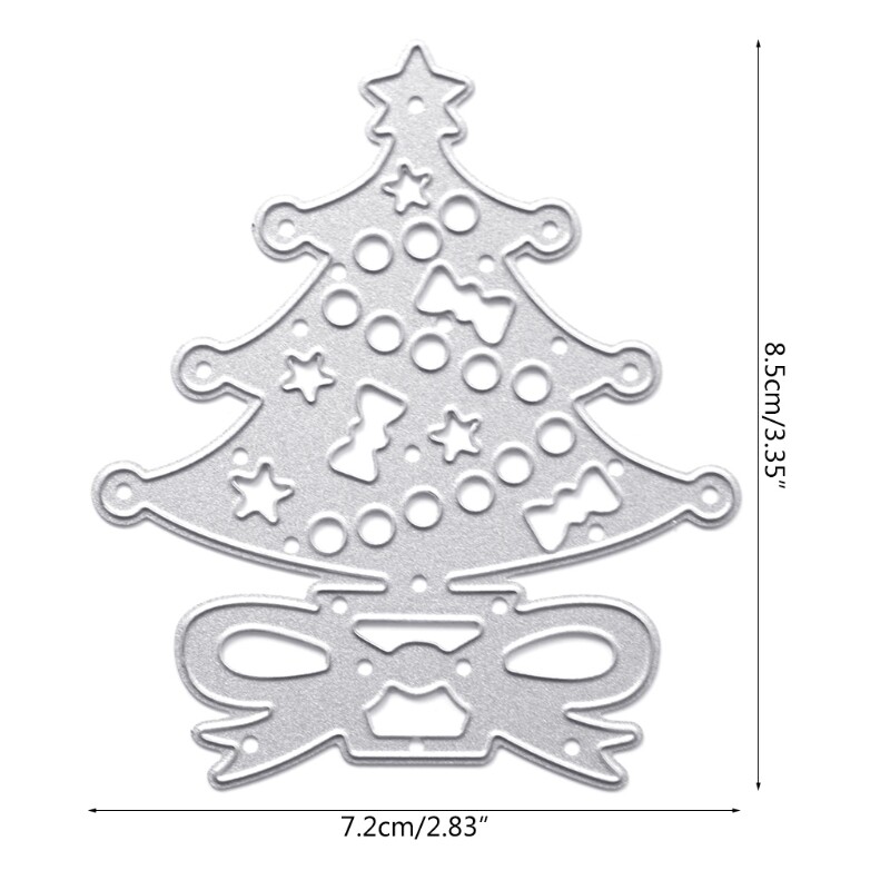 Christmas Tree Bow Metal Cutting Dies Stencil DIY Scrapbooking Album