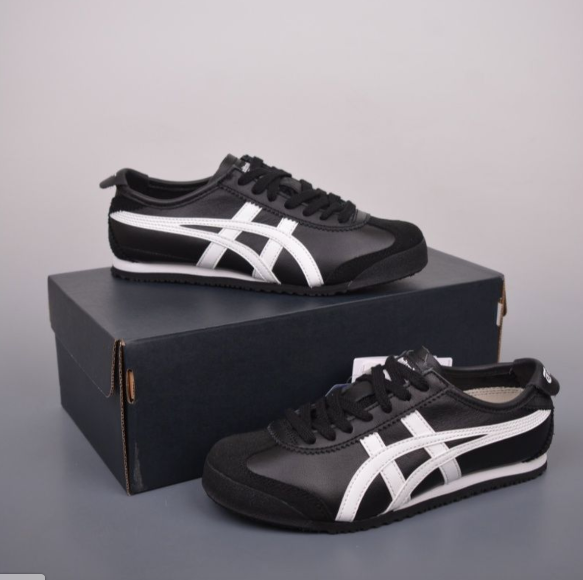 Authentic Onitsuka Tiger MEXICO 66 BLACK WHITE Unisex | Japan