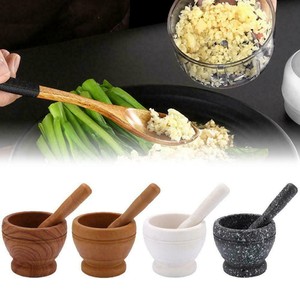 Resin Pestle/&Mortar Garlic Herb Spice Grinder Tool Mixing Grinding Crusher Bowl