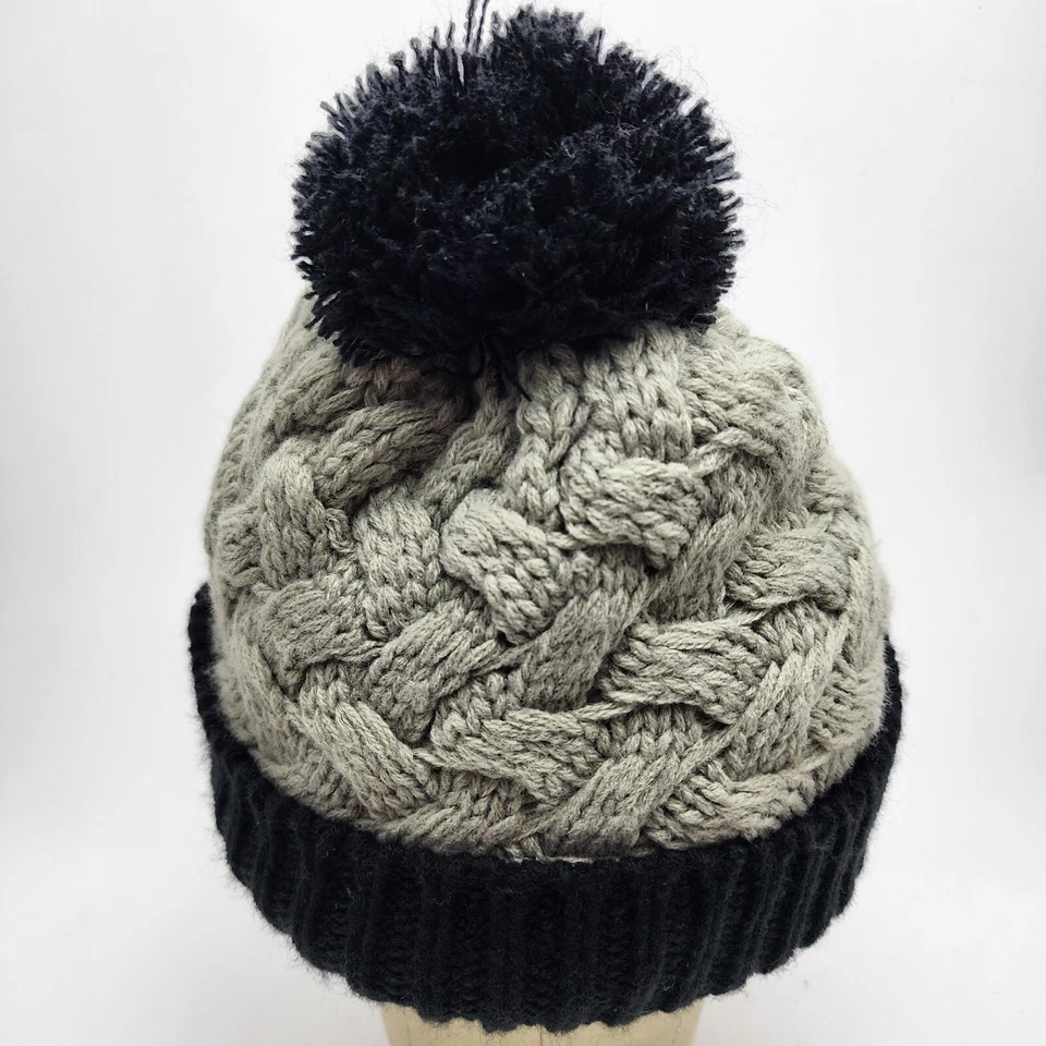 Las Vegas Raiders NFL '47 Pom Ball Negro Gris Tejido Sombrero Gorra Adulto Gorro Para Mujer Foto 3 de 4