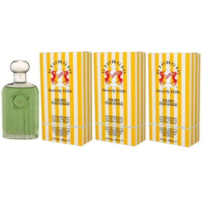 Giorgio Beverly Hills Giorgio Yellow for Men 3 x 118 ml Eau de Toilette EDT Set