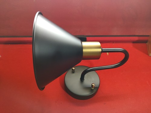 Industrial Wall Sconces Lighting Battery Operated Set of 2,Black Vintage Wall Li - Picture 2 of 7