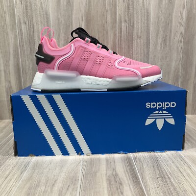 Adidas NMD V3 Beam Pink White Knitted Shoes GY4286 Youth US 6.5 Women's US 7.5