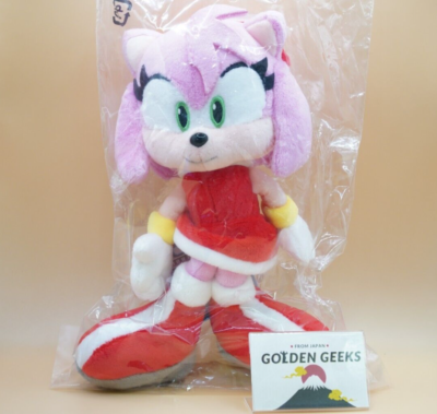 SEGA SANEI Amy Rose Emy Plush Doll SONIC THE HEDGEHOG ALL STAR