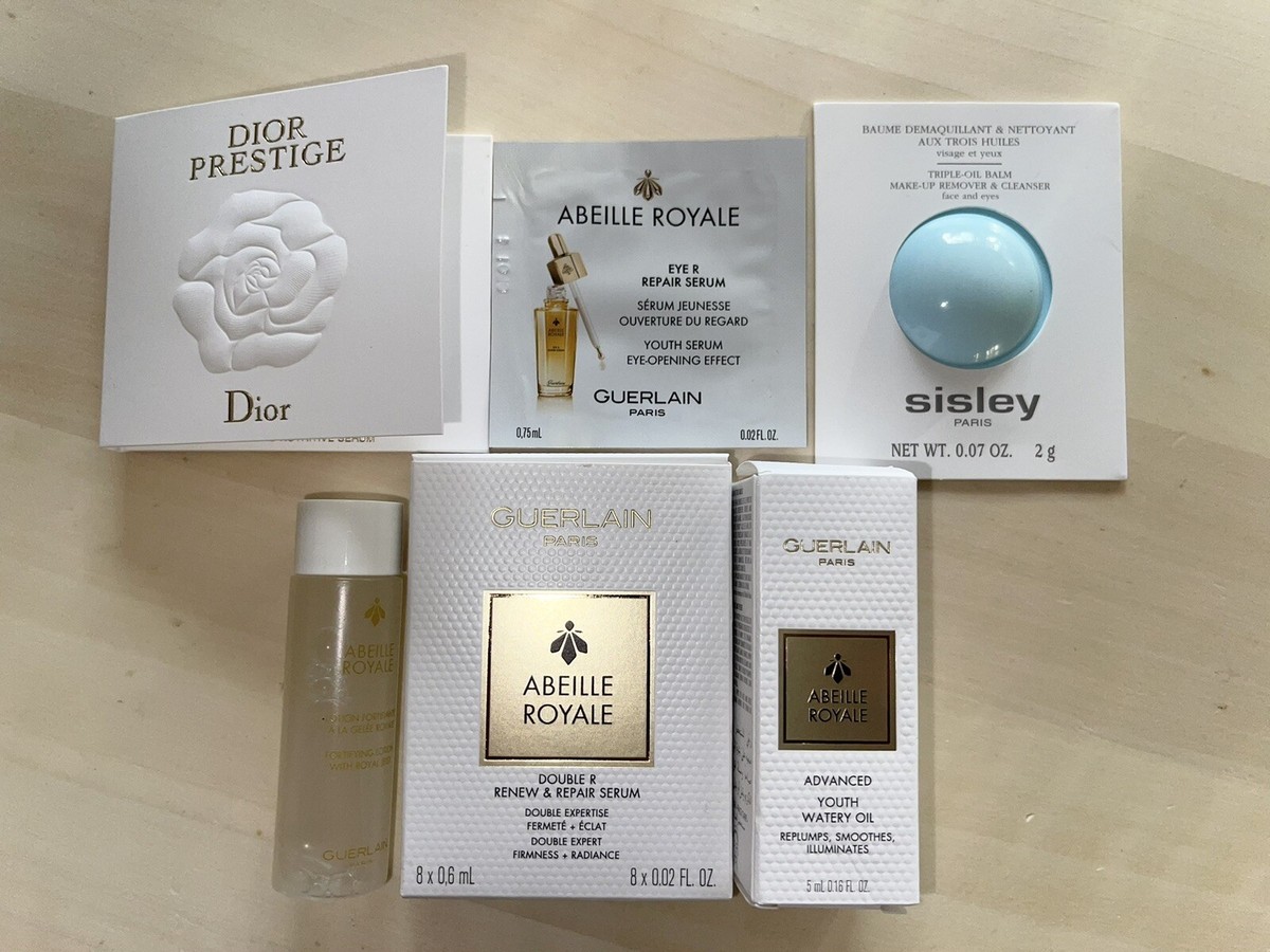 New Guerlain Abeille Royale Gift Set Serum, Watery Oil, Jelly Dior 
