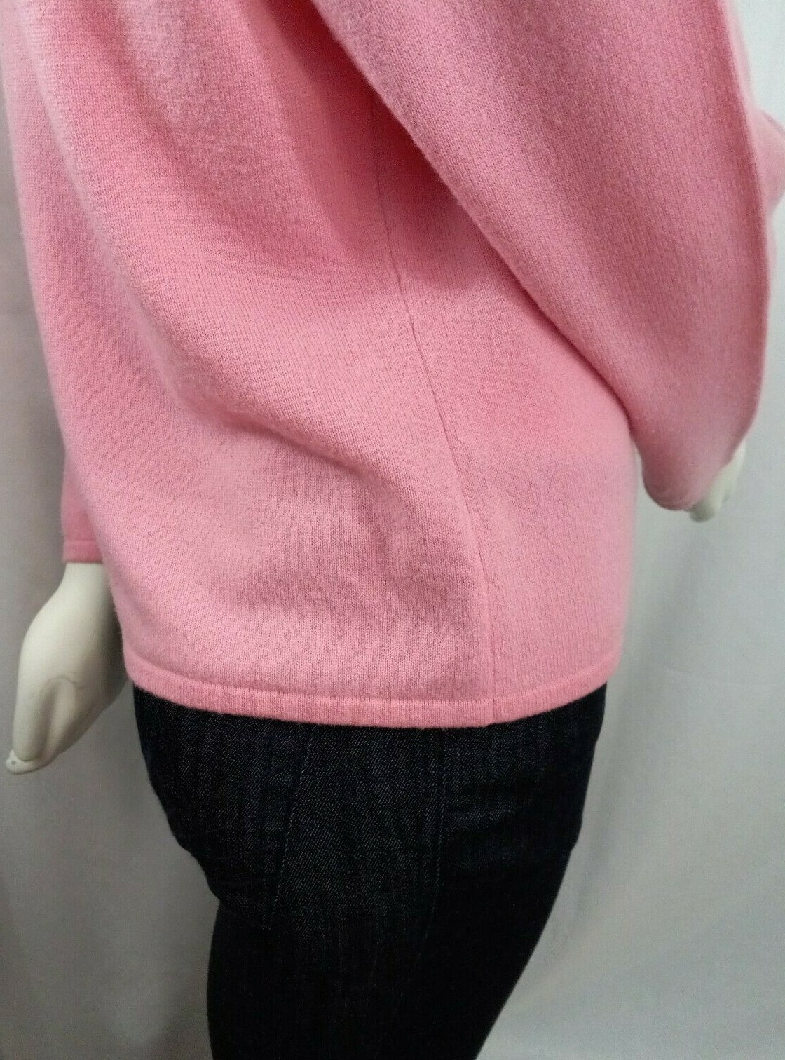 QUEEN OF SCOTS 100 CASHMERE PINK COLOR SWEATER Size … Gem