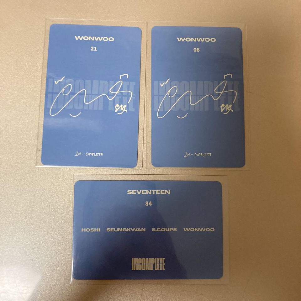 Wonwoo Trading Card eBay