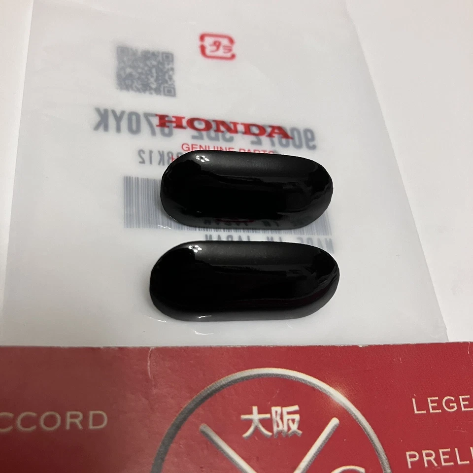 OEM Honda EG EK Civic Del Sol DC2 Integra Front License Plate Hole Cap Plugs New - Image 2 of 4