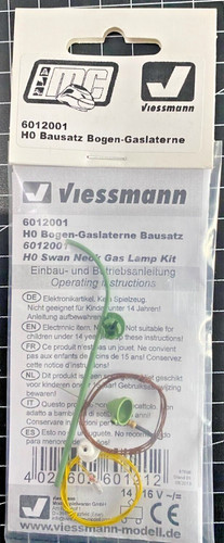 Viessmann H0, 60121, linterna de gas de arco de kit, NUEVA, CAJA ORIGINAL, SUPERIOR, sin usar | Condition: Neu