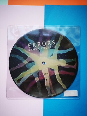 Errors - Magna Encarta - 7'' Picture Disc Vinyl On Rock Action