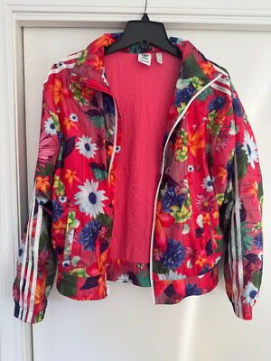 adidas Original Floral Print Full Zip Track Jacket CE1124 (Junior