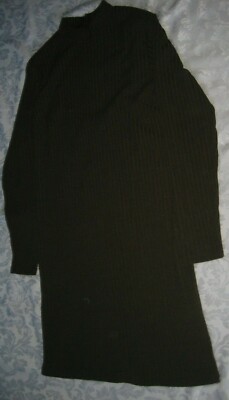 LADIES KHAKI GREEN LONG SLEEVE DRESS LARGE
