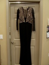 Mango black evening gown size L