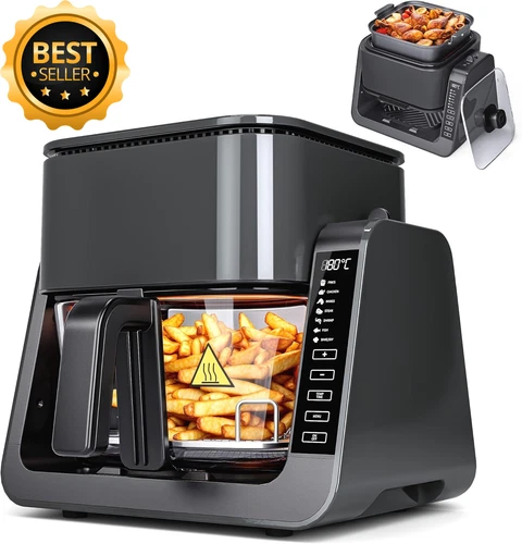 Air Fryer 7-in-1 Electric Cooker Kitchen Oven with Grill Frying Pan Timer 1500W - Picture 12 of 17