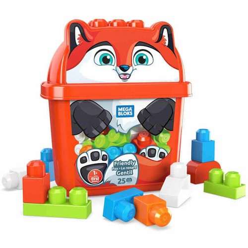 Mega Bloks Animal Buckets - ONE HIPPO and ONE FOX - Picture 3 of 5