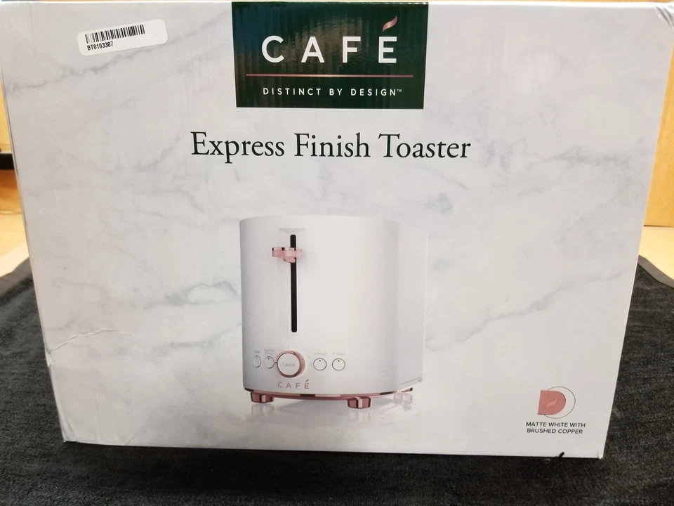 Matte White Café Express Finish 2-Slice Toaster | Extra-Wide Slots, 2-Slice - Image 2 of 4