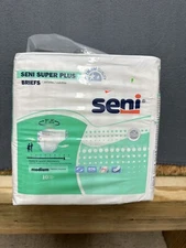 Seni Incontinence Brief Breathable / Overnight Heavy to Severe 10 Ct Medium