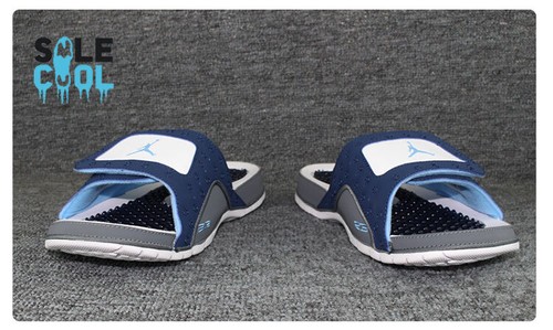 Air Jordan Hydro XIII 13 Retro Flint Grey Slides Men's Slippers 684915-401 - Picture 7 of 10