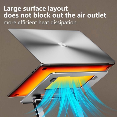 Adjustable Laptop Stand 360 Rotating Ergonimic Foldable Laptop Riser for Desk - Picture 8 of 21