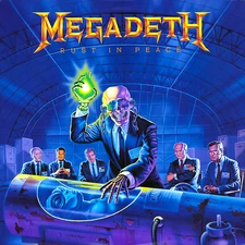 MEGADETH Rust in Peace BANNER HUGE 4X4 Ft Fabric Poster flag Tapestry album art