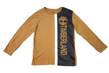 Timberland Youth Shirt Size XL 18/20 Black/Brown L/S Pullover Style Logo