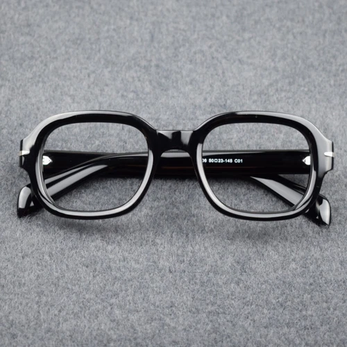 Acetat Dicke Vintage Brillenfassung Handgefertigt Eckig Herren Brille Brillengestell Unisex - Bild 26 von 42