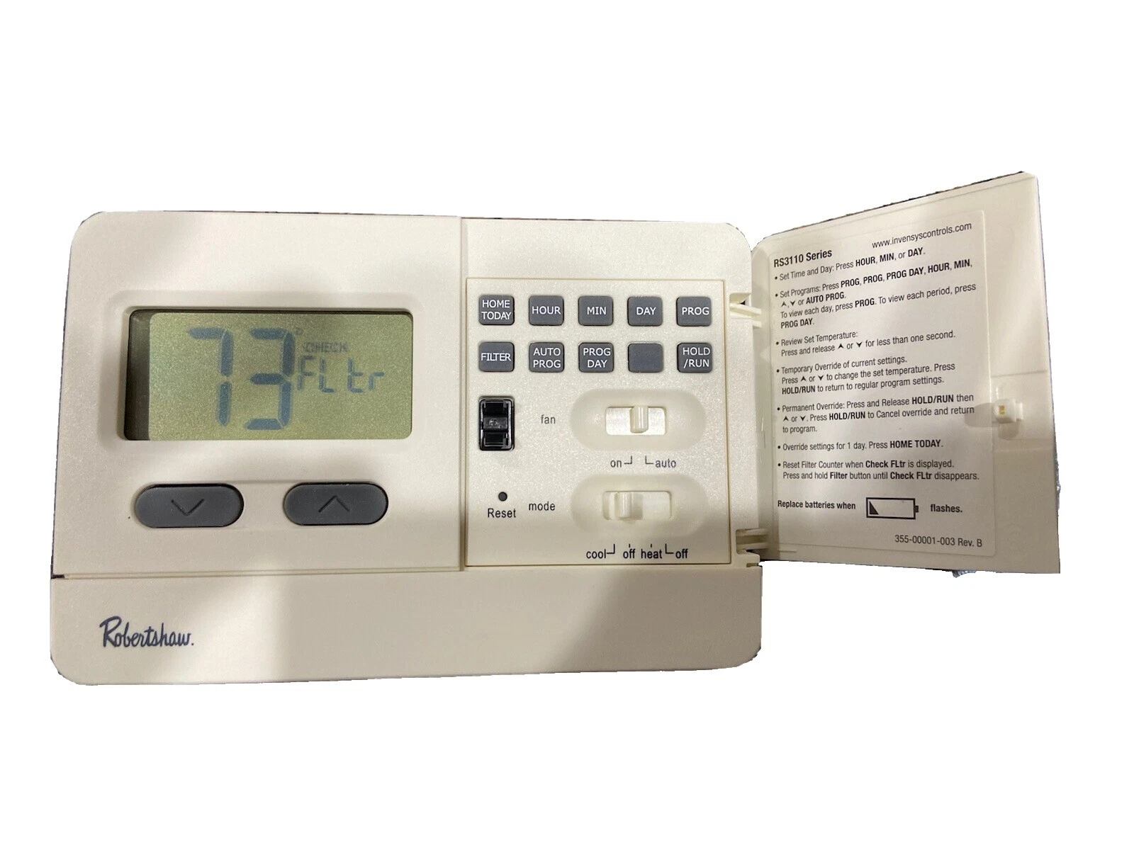 罗伯肖白色家用可编程温控器
