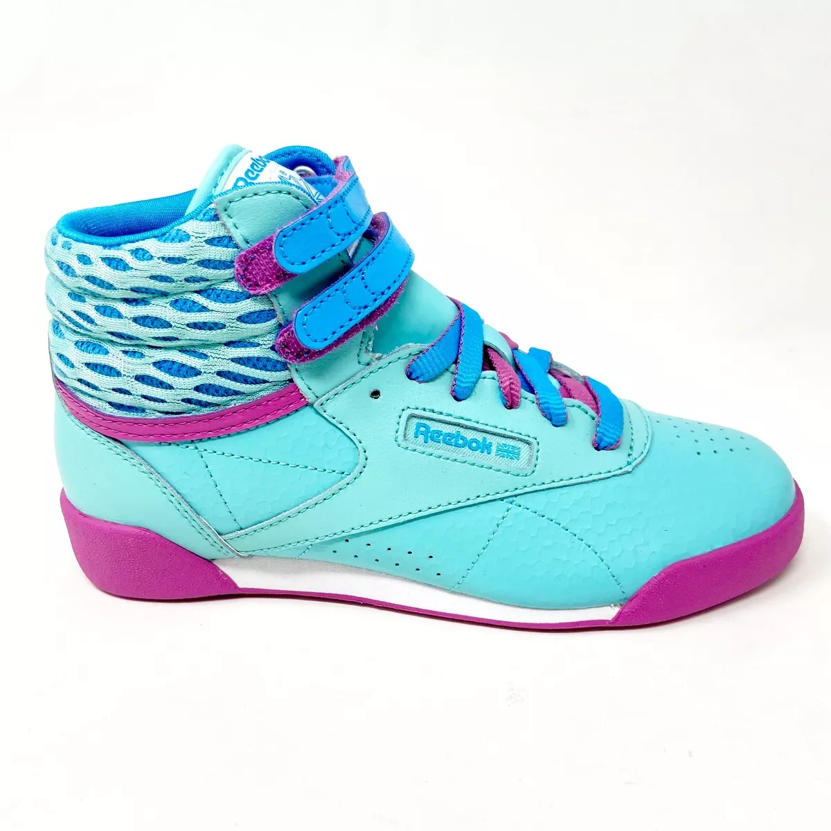 løst Anstændig Indtil Reebok Freestyle Hi Classic Blue Bomb Ultraberry Kids Girls Sneakers M46776  | eBay