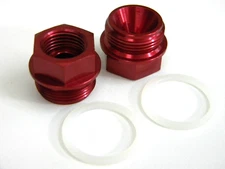 Holley QFT AED CCS 7/8-20 Fuel Inlet 3/8" Iinverted Flare (Pair 2 Fittings)