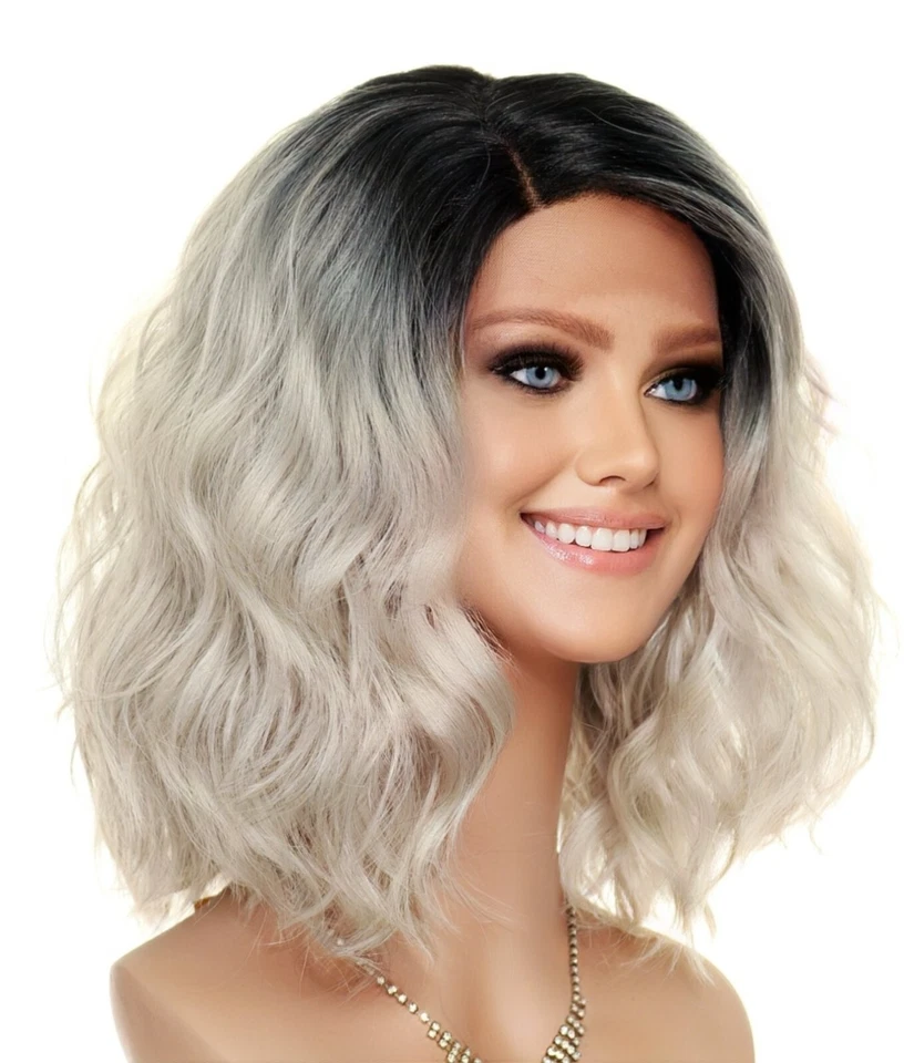 LOOSE BEACHY WAVES WIG | HEAT SAFE | MED LENGTH | TT1B.DARK GREY 1430 — 第 4/4 张图片