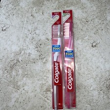 2 Colgate Toothbrush Movie Prop Retro NOS Vintage No 31 27 Full Compact Head
