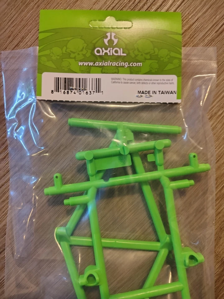 Axial AX31351: Monster Truck Cage Roof and Hood (Green) NEW IN PACKAGE - Image 3 of 3