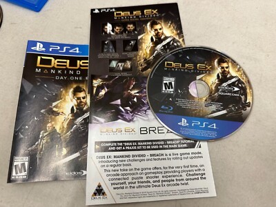Deus Ex Mankind Divided Day One PS4 BRAND WITHOUT A CASE