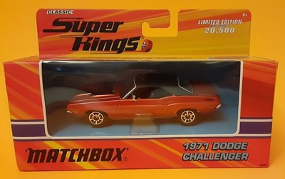 1:43 Scale Matchbox Classic Super Kings K-203 - 1971 Dodge Challenger  (Orange)