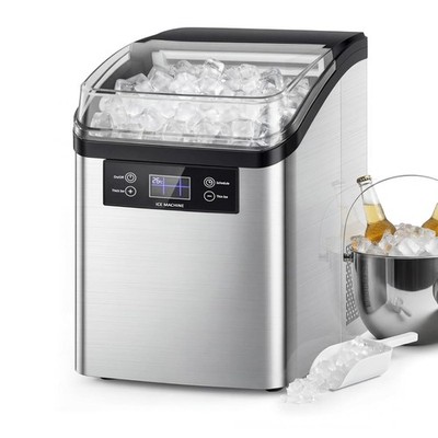 VITESSE Nugget Ice Makers Countertop,44lbs in 24Hrs, 9 Ice Cubes Ready in 6 Mins