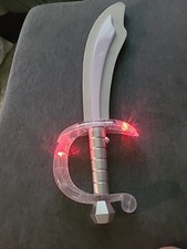 Genuine Disney Foam  Plastic Light Up Pirated of the Caribbean Toy Sword