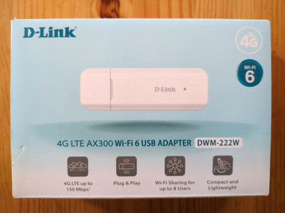 D-Link DWM-222W | Internet Stick + WLAN Hotspot für 8 Geräte| 4G LTE | NEU & OVP